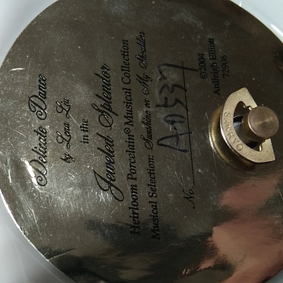 FINAL SALE Delicate Dance by Lane Liu in The Jeweled Splendor Heirloom Porcelain - Picture 11 of 13